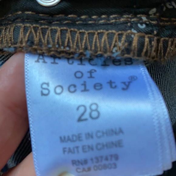 Articles of Society skinny medium blue high rise waisted jeans - Picture 6 of 8